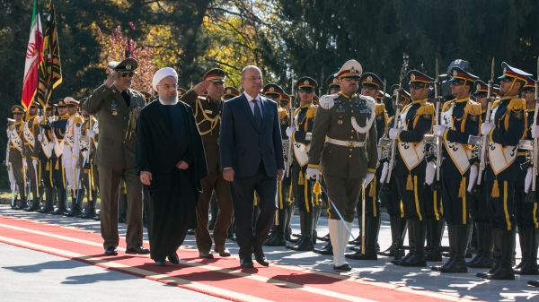 استقبال رسمی روحانی از رئیس جمهور عراق